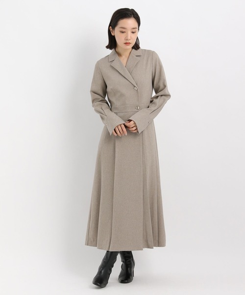 Andemiu（アンデミュウ）の「カシュクールフウワンピース606735（ワンピース・レディース・チャコールグレー/ベージュ/ネイビー・FREE）」の16枚目の写真