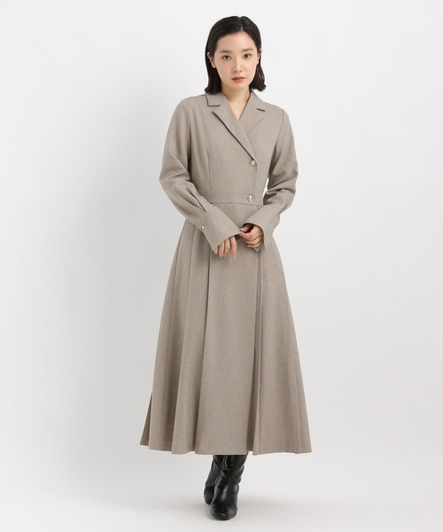 Andemiu（アンデミュウ）の「カシュクールフウワンピース606735（ワンピース・レディース・チャコールグレー/ベージュ/ネイビー・FREE）」の17枚目の写真