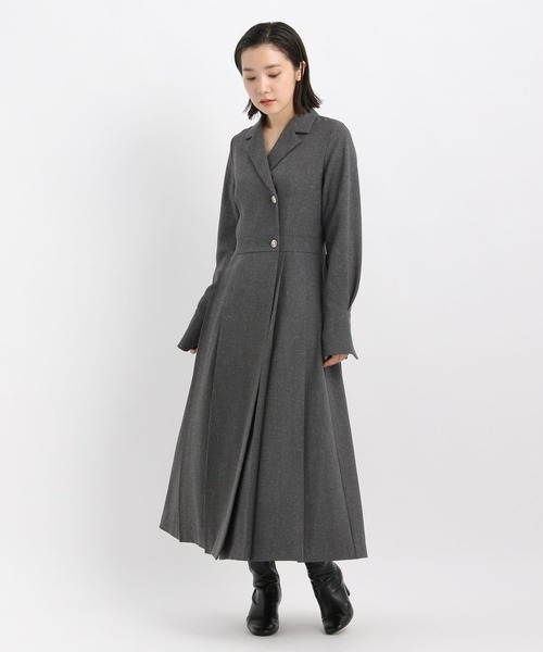 Andemiu（アンデミュウ）の「カシュクールフウワンピース606735（ワンピース・レディース・チャコールグレー/ベージュ/ネイビー・FREE）」の21枚目の写真