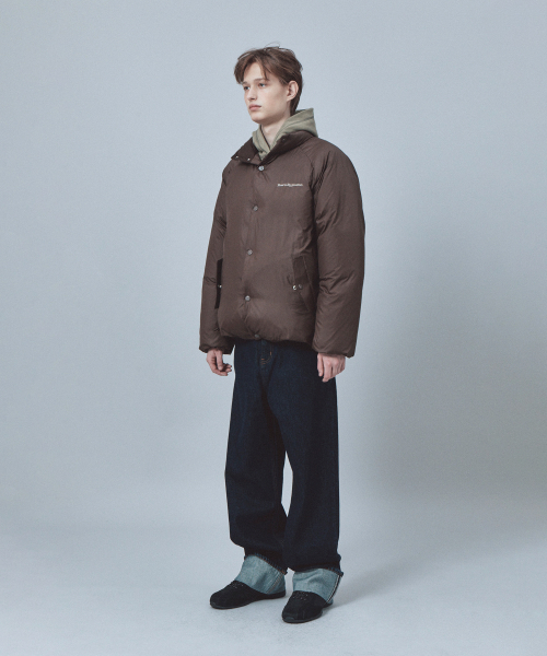 Rest&Recreation(レストアンドレクリエーション)の「RAGLAN DOWN JUMPER - BROWN(ダウンジャケット/コート・メンズ・その他・ONE)」の6枚目の写真