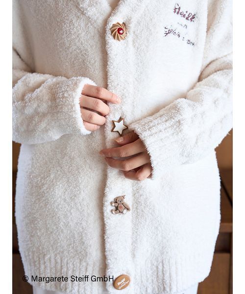 Steiff】【UNISEX】パウダージャガードカーディガン