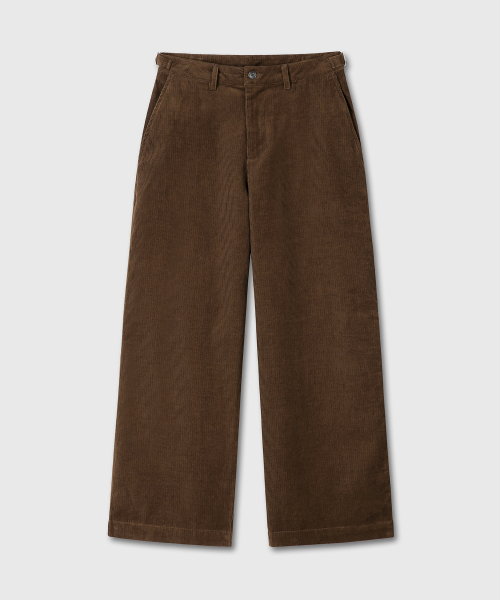 DIVEIN(ダイブイン)の「UNIFORM CORDUROY CHINO PANTS (BROWN)(その他パンツ・メンズ・その他・0/1/2)」の2枚目の写真
