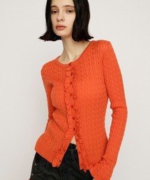 SLY | FRONT FRILL KNIT TOPS フロントフリル ニット トップス 秋服 冬服(ニット/セーター)