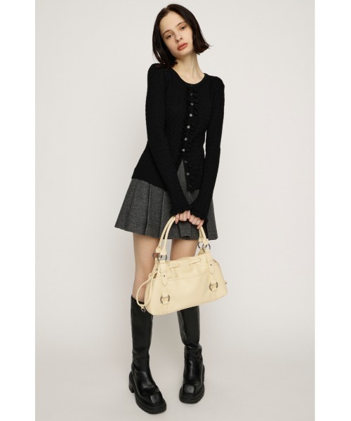 セール】FRONT FRILL KNIT TOPS フロントフリル ニット トップス 秋服
