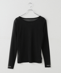 Spick & Span（スピックアンドスパン）の「袖ロゴメッシュプルオーバー（Tシャツ/カットソー・レディース）」