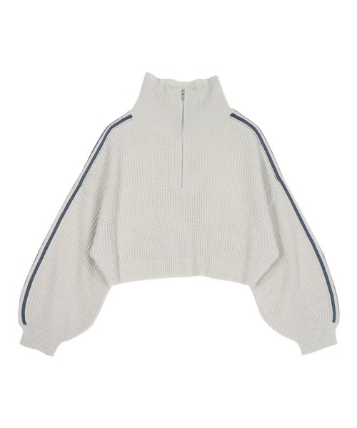 ANAP(アナップ)の「ハーフジップ ライン デザイン ニット トップス(ニット/セーター・レディース・ライトブルー/ブラウン/グレー・F)」の19枚目の写真