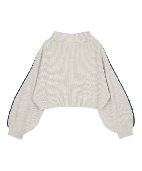 ANAP(アナップ)の「ハーフジップ ライン デザイン ニット トップス(ニット/セーター・レディース・ライトブルー/ブラウン/グレー・F)」の20枚目の写真