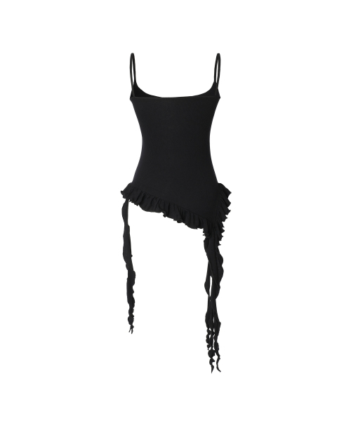 KHAKIPOINT(カーキポイント)の「Ruffle Layered Sleeveless (black)(Tシャツ/カットソー・レディース・その他・FREE)」の3枚目の写真