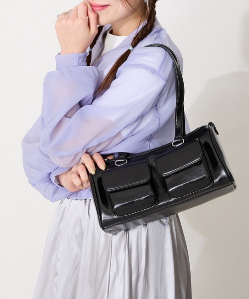 ダブルポケットボストンバッグ（ショルダーバッグ）｜MISCH MASCH