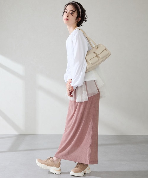 MISCH MASCH(ミッシュマッシュ)の「ダブルポケットボストンバッグ(ショルダーバッグ・レディース・ベージュ/ブラック・フリ-)」の20枚目の写真