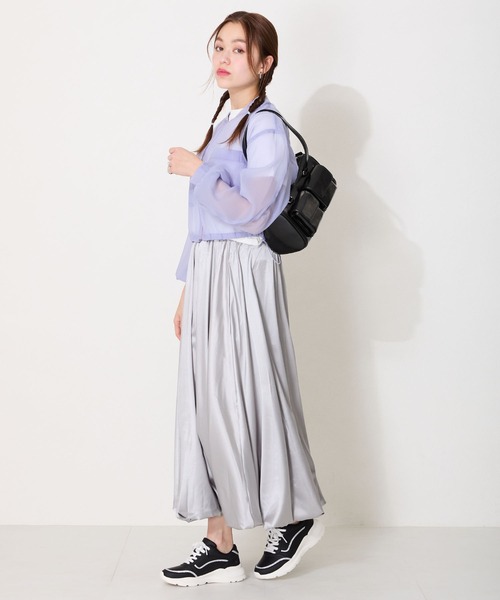 MISCH MASCH(ミッシュマッシュ)の「ダブルポケットボストンバッグ(ショルダーバッグ・レディース・ベージュ/ブラック・フリ-)」の14枚目の写真