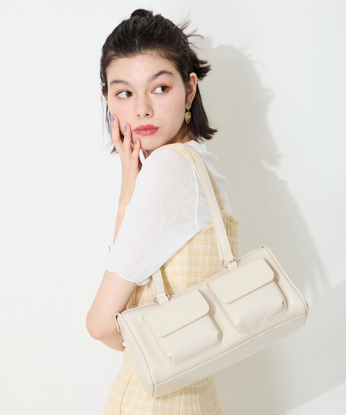 ダブルポケットボストンバッグ（ショルダーバッグ）｜MISCH MASCH