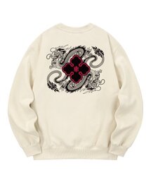 KMC0104 ドラゴン裏起毛スウェット - クリーム