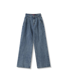 Vivacious（ビバシャス）の「Signature Pintuck Wide Pants INDIGO（デニムパンツ）」