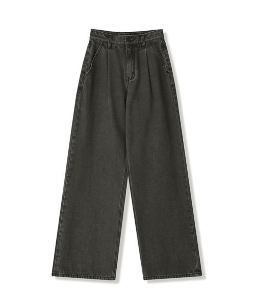 Vivacious（ビバシャス）の「Signature Pintuck Wide Pants INDIGO（デニムパンツ・レディース・インディゴブルー・SMALL/LARGE/MEDIUM）」の3枚目の写真