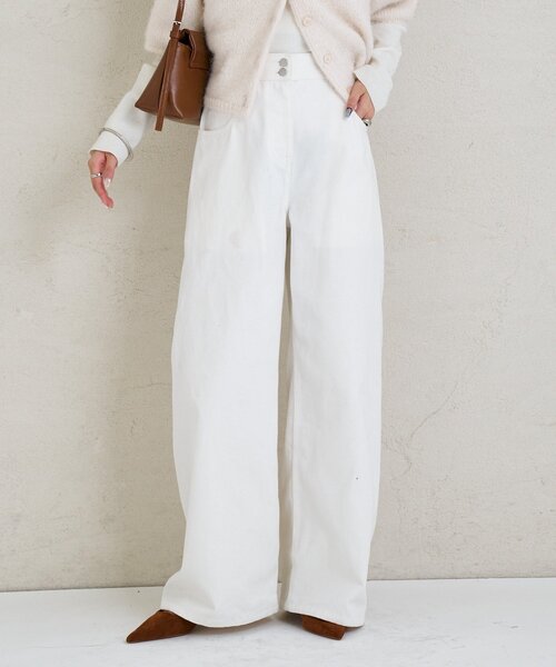 mystic（ミスティック）の「スタッズデニム（デニムパンツ・レディース・オフホワイト/ブルー系その他・0/1/2）」の8枚目の写真