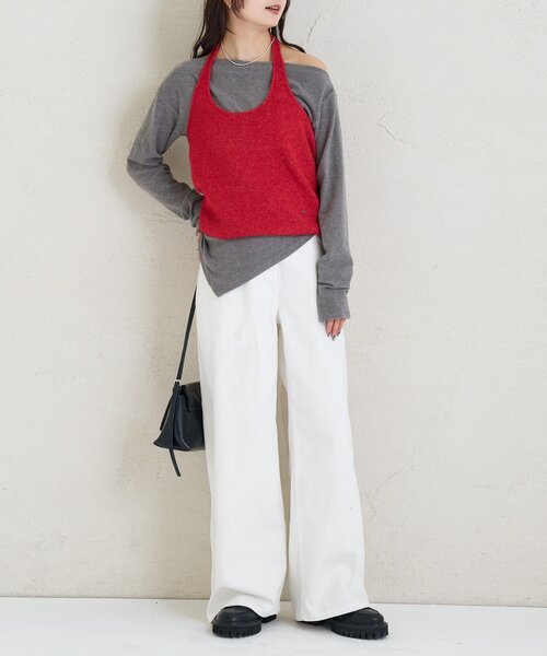 mystic（ミスティック）の「スタッズデニム（デニムパンツ・レディース・オフホワイト/ブルー系その他・0/1/2）」の5枚目の写真