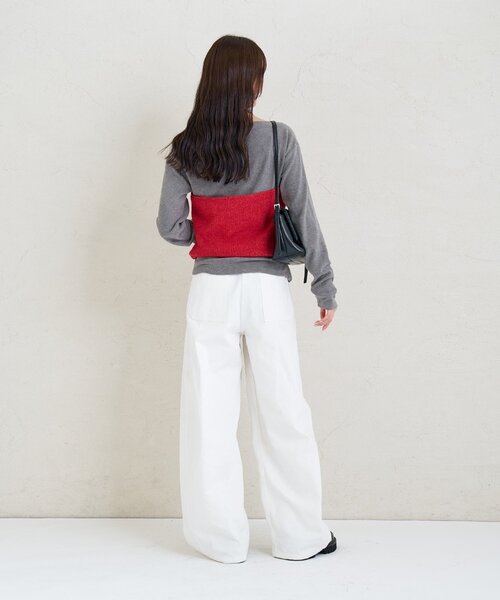 mystic（ミスティック）の「スタッズデニム（デニムパンツ・レディース・オフホワイト/ブルー系その他・0/1/2）」の4枚目の写真