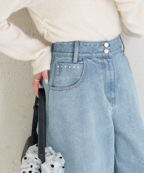 mystic（ミスティック）の「スタッズデニム（デニムパンツ・レディース・オフホワイト/ブルー系その他・0/1/2）」の20枚目の写真