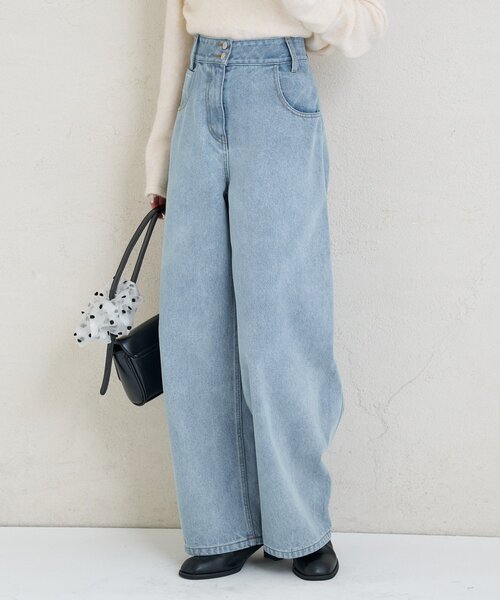 mystic（ミスティック）の「スタッズデニム（デニムパンツ・レディース・オフホワイト/ブルー系その他・0/1/2）」の17枚目の写真