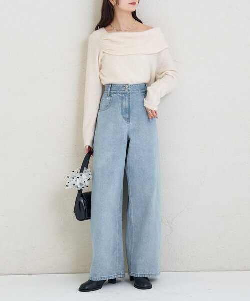 mystic（ミスティック）の「スタッズデニム（デニムパンツ・レディース・オフホワイト/ブルー系その他・0/1/2）」の16枚目の写真