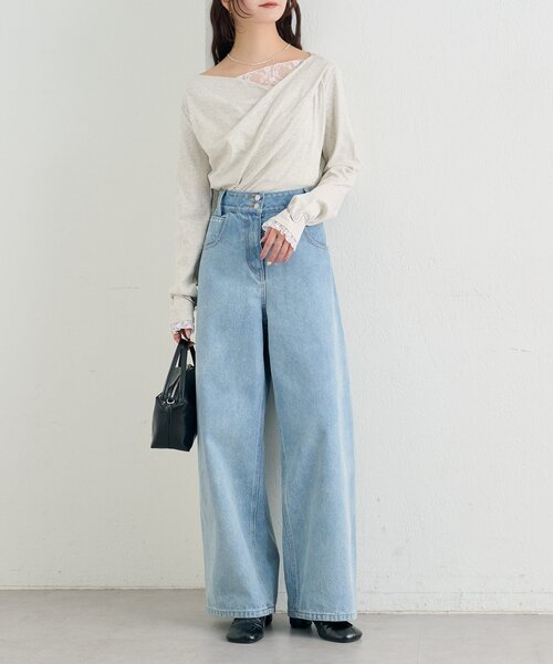 mystic（ミスティック）の「スタッズデニム（デニムパンツ・レディース・オフホワイト/ブルー系その他・0/1/2）」の14枚目の写真