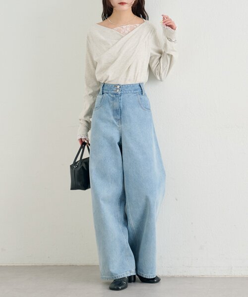 mystic（ミスティック）の「スタッズデニム（デニムパンツ・レディース・オフホワイト/ブルー系その他・0/1/2）」の13枚目の写真