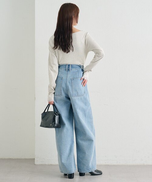 mystic（ミスティック）の「スタッズデニム（デニムパンツ・レディース・オフホワイト/ブルー系その他・0/1/2）」の12枚目の写真