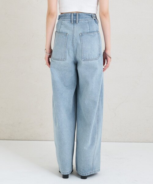 mystic（ミスティック）の「スタッズデニム（デニムパンツ・レディース・オフホワイト/ブルー系その他・0/1/2）」の3枚目の写真