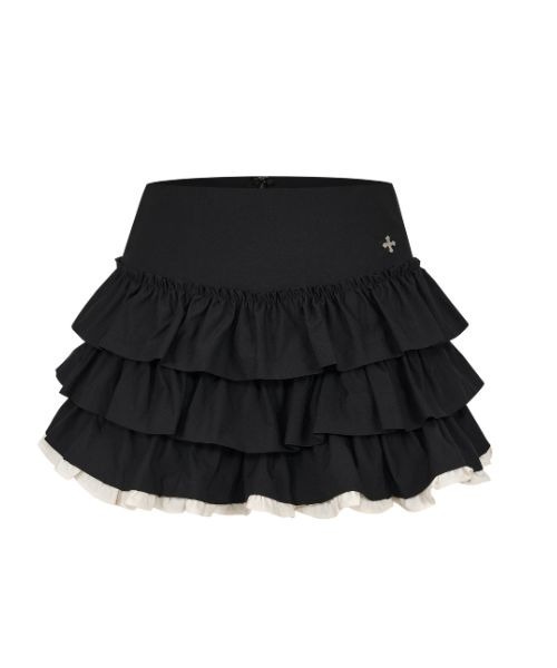 スカート andwang CHARM FRILL CULOTTE MINI SKIRT Charm Frill Culotte Mini Skirt（スカート）｜andwang（アンドワン