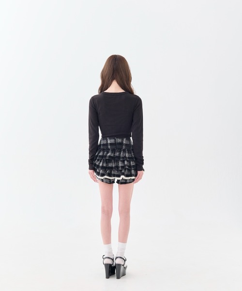 Charm Frill Culotte Mini Skirt（スカート）｜andwang（アンドワン