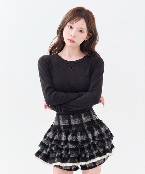 andwang frill mini skirt tops セットアップ andwang frill mini skirt tops セットアップ andwang】kirakira frill