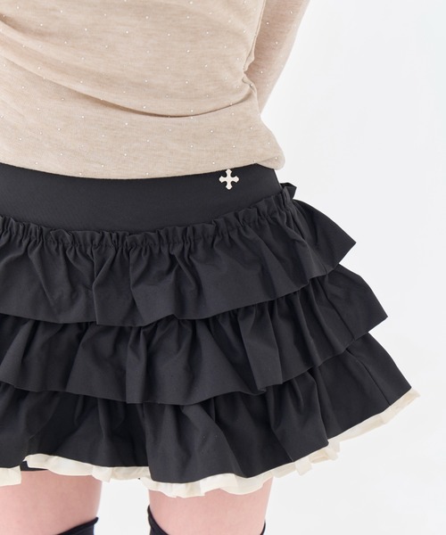 Charm Frill Culotte Mini Skirt（スカート）｜andwang（アンドワン