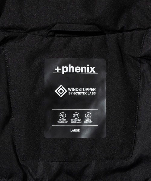 +phenix(プラスフェニックス)の「【WEB・直営店限定】+phenix(プラスフェニックス)INSULATION JACKET インスレーション ジャケット by GORE TEX LABS ゴアテックス(吸湿発熱/防風)(ダウンジャケット/コート・メンズ・キャメル/ブラック/ネイビー・L/M/S/XL)」の11枚目の写真