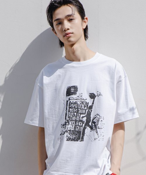 CAMEL WORK(キャメルワーク)の「バスケットボールプレイヤー 半袖Tシャツ(ホワイト)(Tシャツ/カットソー・メンズ・その他・LARGE/MEDIUM/X-LARGE)」の9枚目の写真