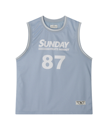 SUNDAY 87 MESH TANK SKYBLUE