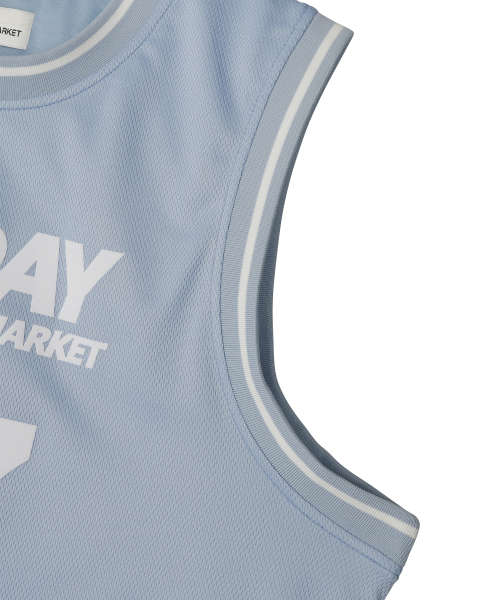 SUNDAY FRUIT MARKET(サンデーフルーツマーケット)の「SUNDAY 87 MESH TANK SKYBLUE(Tシャツ/カットソー・メンズ・その他・MEDIUM/LARGE)」の3枚目の写真