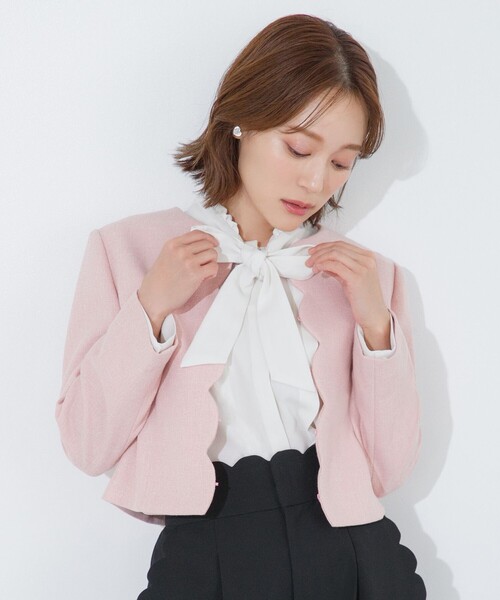 PROMISE RIBBON ROSETTE ブラウス