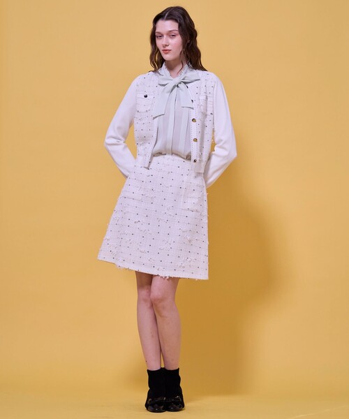 TOCCA(トッカ)の「PROMISE RIBBON ROSETTE ブラウス(シャツ/ブラウス・レディース・アイボリー系/ライトグリーン系/ネイビー系・0/4)」の11枚目の写真