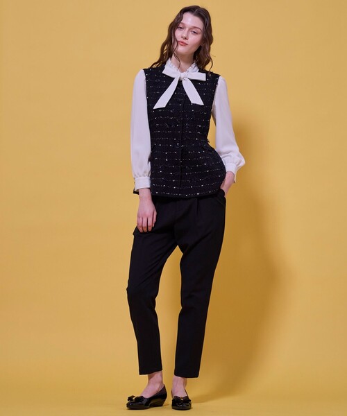 TOCCA(トッカ)の「PROMISE RIBBON ROSETTE ブラウス(シャツ/ブラウス・レディース・アイボリー系/ライトグリーン系/ネイビー系・0/4)」の16枚目の写真