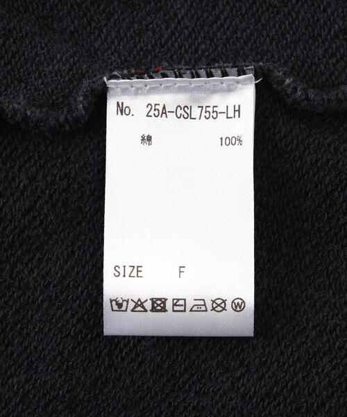 L.H.P（エルエイチピー）の「VENTIQUE/ベンティーク/Graphic Crew Ver2（スウェット・レディース・ブラック・F）」の6枚目の写真