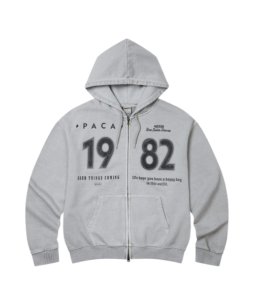AMOU(アモウ)の「1982 Vintage Uniform hoodie zip up gray(パーカー・レディース・その他・FREE)」の17枚目の写真