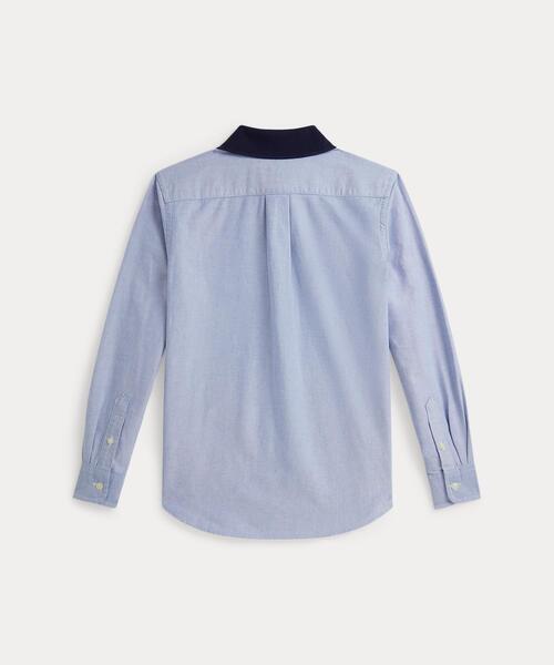 POLO RALPH LAUREN CHILDRENSWEAR（ポロ ラルフ ローレン チルドレンズウェア）の「Polo ベア オックスフォード ニットカラー シャツ（シャツ/ブラウス・キッズ・ブルー・M/L）」の4枚目の写真
