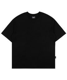 ANOTHER ARCHIVE（アナザーアーカイブ）の「Layered Crew Neck Slit Short-sleeved_Black（Tシャツ/カットソー）」