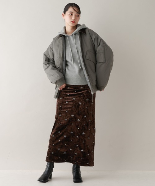 RAGEBLUE（レイジブルー）の「コクーンニットパーカー（ニット/セーター・レディース・ピンク/ブラック/グレー・FREE）」の5枚目の写真