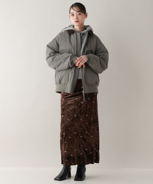 RAGEBLUE（レイジブルー）の「コクーンニットパーカー（ニット/セーター・レディース・ピンク/ブラック/グレー・FREE）」の6枚目の写真