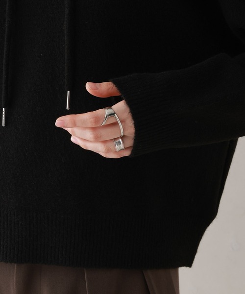 RAGEBLUE（レイジブルー）の「コクーンニットパーカー（ニット/セーター・レディース・ピンク/ブラック/グレー・FREE）」の19枚目の写真