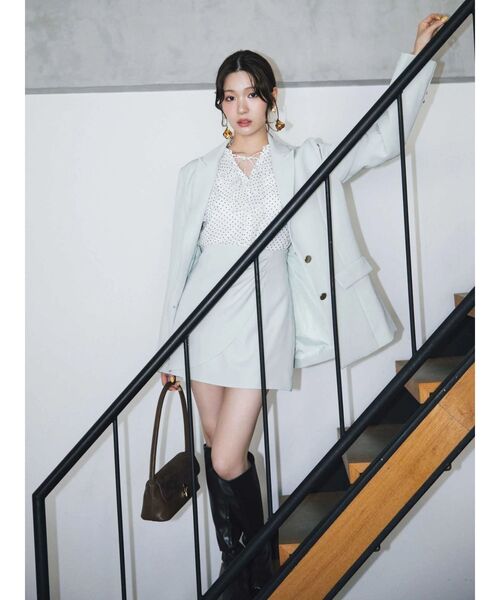 MERCURYDUO（マーキュリーデュオ）の「シフォンロングスリーブラッフルブラウス（シャツ/ブラウス・レディース・オフホワイト/ライトブルー/ベビーピンク/その他1・FREE）」の21枚目の写真