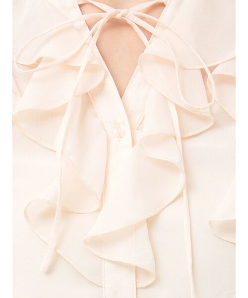 MERCURYDUO（マーキュリーデュオ）の「シフォンロングスリーブラッフルブラウス（シャツ/ブラウス・レディース・オフホワイト/ライトブルー/ベビーピンク/その他1・FREE）」の14枚目の写真