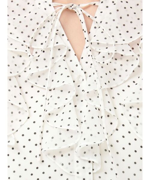 MERCURYDUO（マーキュリーデュオ）の「シフォンロングスリーブラッフルブラウス（シャツ/ブラウス・レディース・オフホワイト/ライトブルー/ベビーピンク/その他1・FREE）」の17枚目の写真